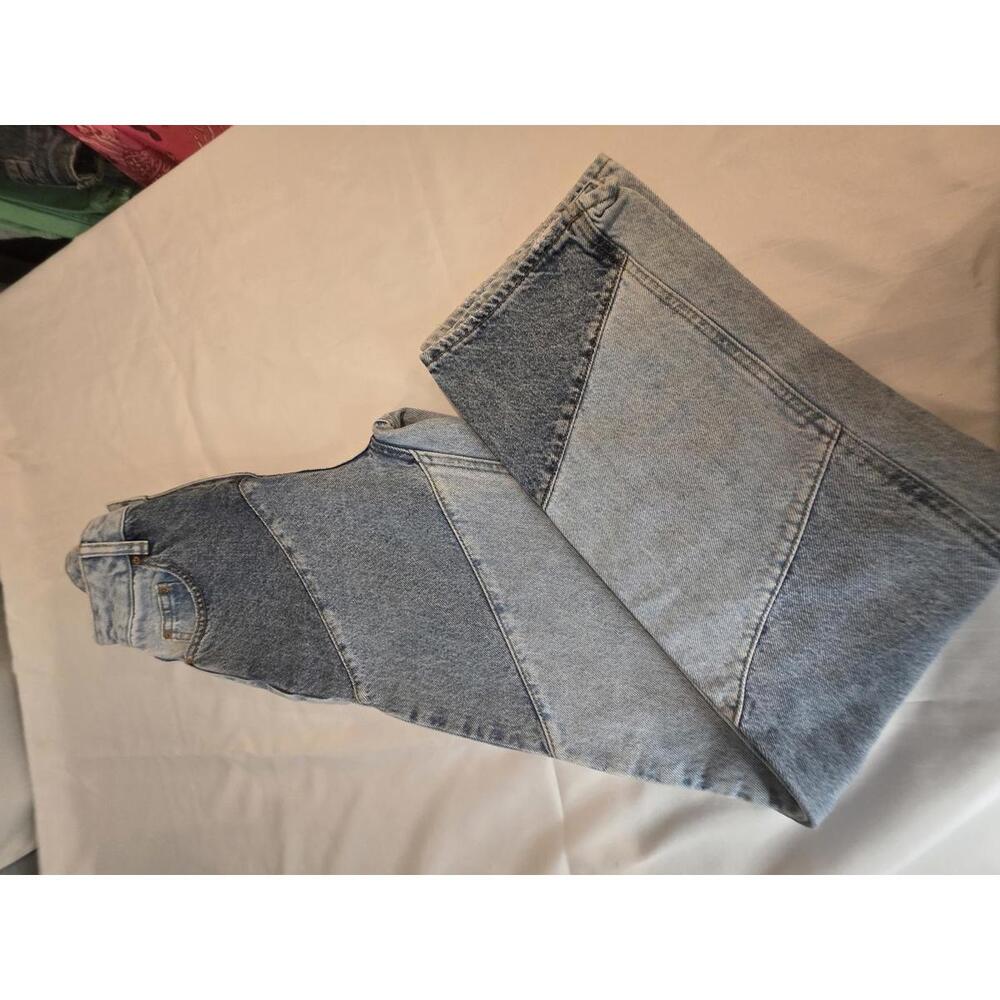 Women's Patchwork Straight Leg Jeans by Jacques - Picture 4 of 6